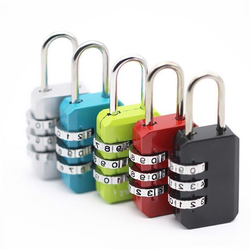 MAXPERKX Padlock Combination 3 Digit Security Lock - Suitable for Lockers, Gym Bags, Travel Suitcases - Image 1