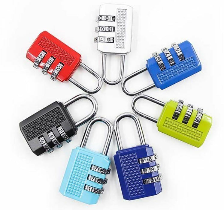 MAXPERKX Padlock Combination 3 Digit Security Lock - Suitable for Lockers, Gym Bags, Travel Suitcases - Image 7