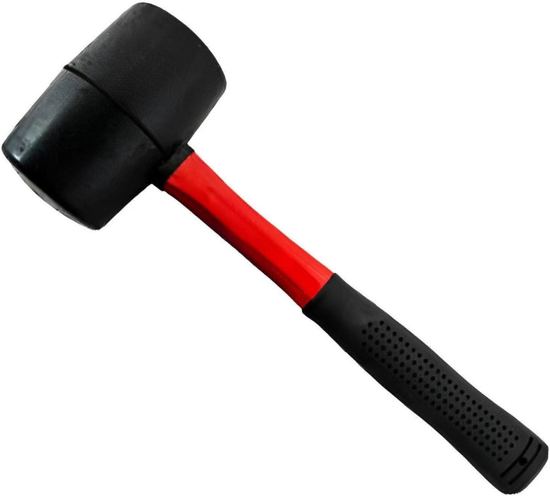 MAXPERKX Rubber Mallet Hammer - Fibreglass Handle Shaft Grip - Racking Paving Tools - Image 7