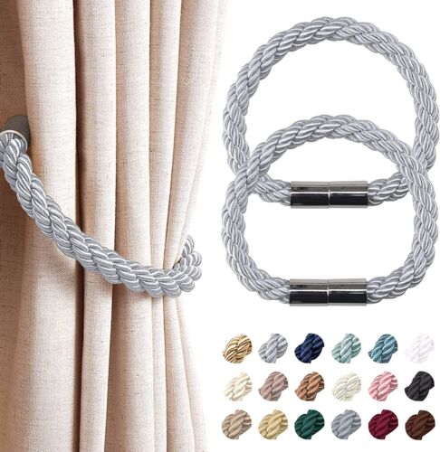  Showcase of the stylish and decorative aspect of the magnetic curtain tie backs on the curtain