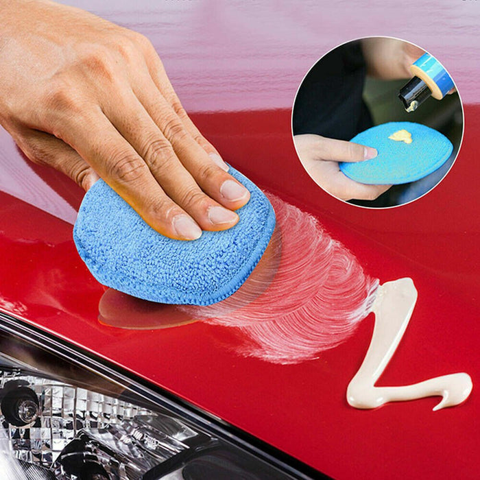 Close-up of the wax applicator pad, suitable for use with wax, polish, tire dressing, and trim dressing