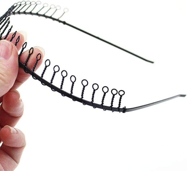  Alice style hair headband for men with metal hoop, available in various styles