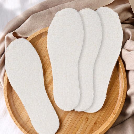 APXB Sheepskin Sheep Wool Insoles Soft Warm Winter Thick Inner Soles Shoes Pads Image 3