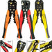 Automatic cable crimper and stripper combined