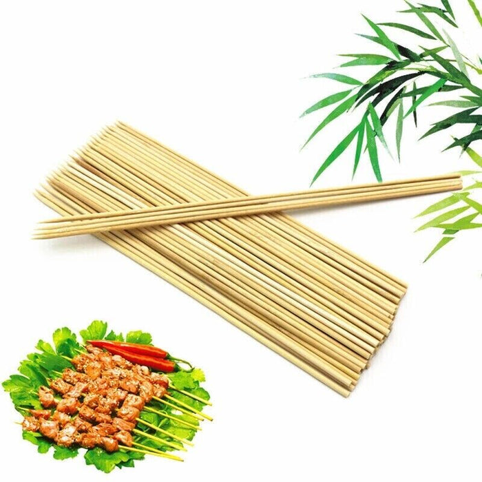  Introduction image of the 150pc Bamboo Skewers Sticks, showcasing the product