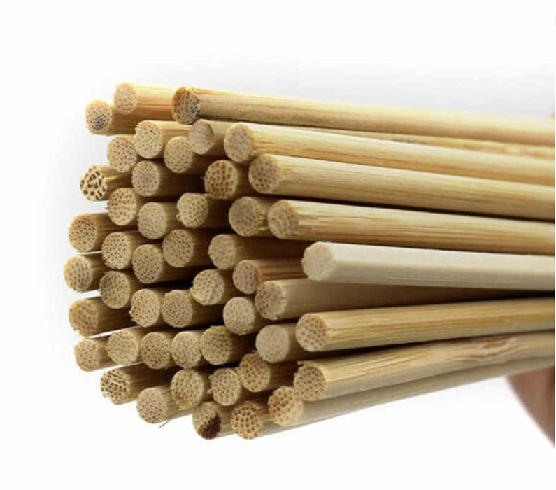 Image showing the versatility of the bamboo skewers, suitable for various types of food