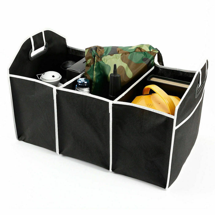  Car Trunk Organiser with Three Independent Compartments