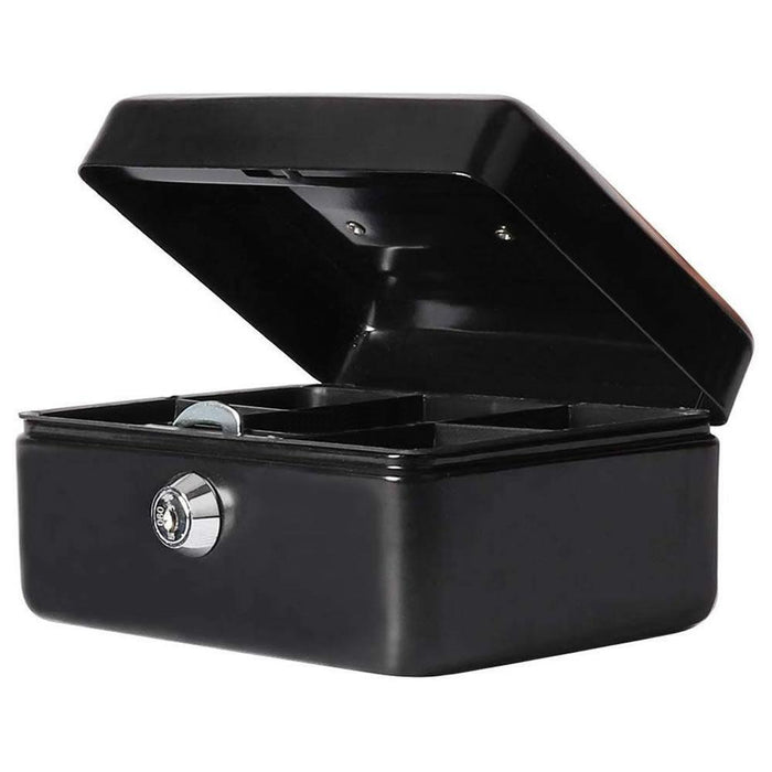  Cash Box Petty Security Safe with Lockable Metal Construction