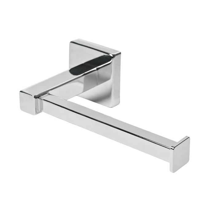 Chrome Toilet Roll Holder - Bathroom Storage - Wall Mounted