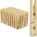  Introduction image of the Clothes Pegs Rust Free Spring Washing Line Wood Peg Garden Airer Clip, showcasing the product