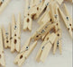  Close-up of the wooden pegs, emphasizing their suitability for all types of items