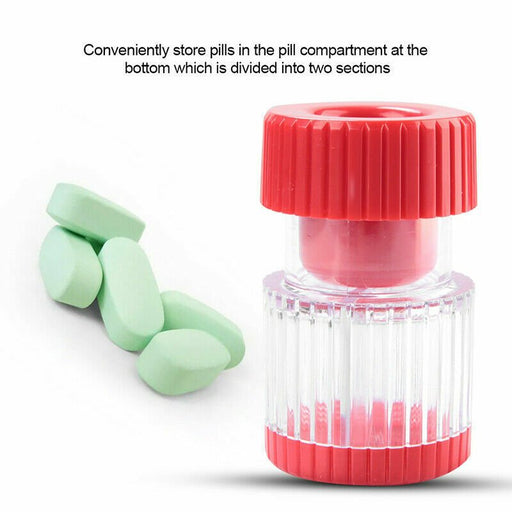 Convenient pill storage box with divided sections