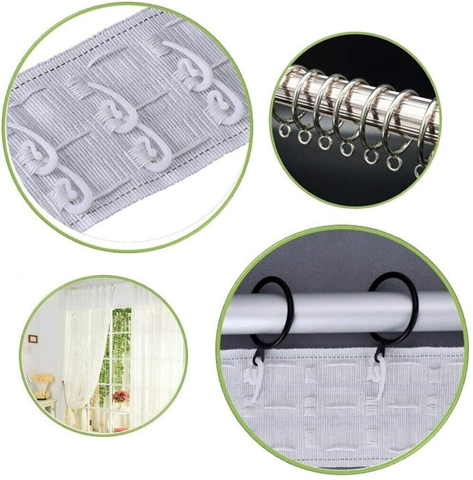  Curtain hooks providing additional support for your curtains