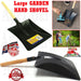 Durable metal shovel with a sturdy wooden handle for various uses