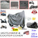 Durable motorbike cover providing protection against sun and scratches