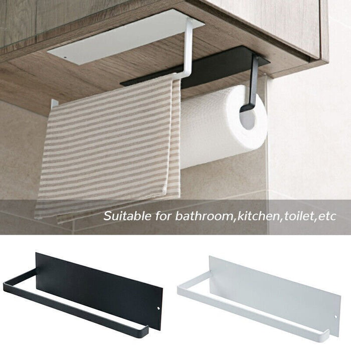 Easy installation towel rack for smooth clean surface