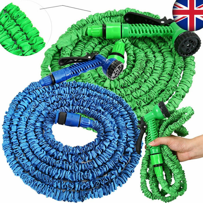 Expandable Garden Hose Pipe - Blue & Green, 25ft