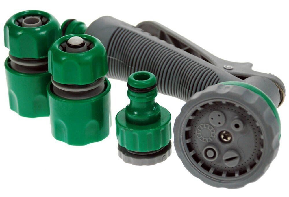 Female threaded connector for easy hose attachment