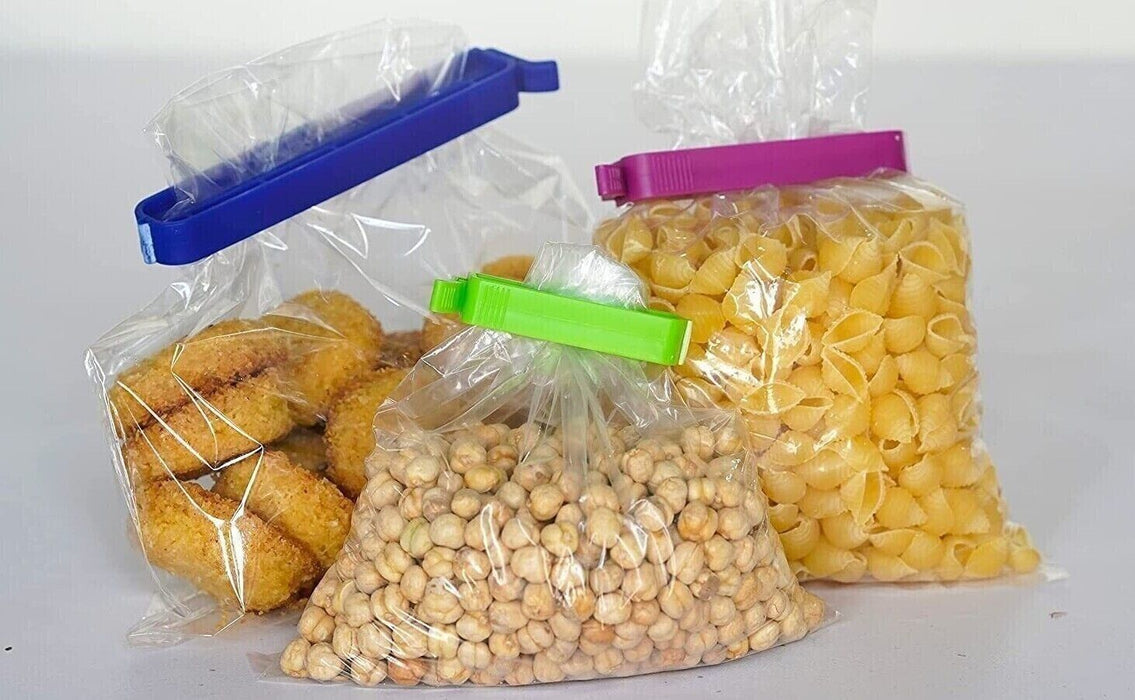 Close-up showcasing the various sizes of the food clips (Largest Clips: 10.5cm, Medium: 7cm, Smallest: 5.5cm)