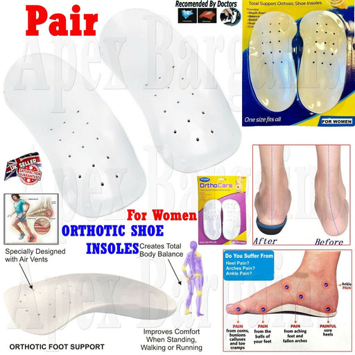  Product images showcasing foot pain relief insoles for women