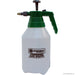 Garden pressure sprayer in green and white colors