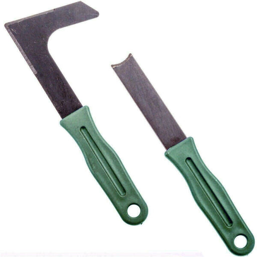 Garden patio weed remover set with two tools for easy grass, moss, and weed removal