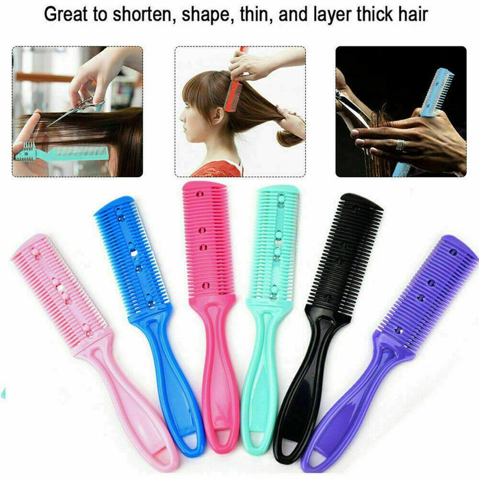 Double Side Hair Thinning Comb Razor Comb Hair Trimmer Comb Overview