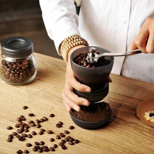 Hand Held Manual Bean Mill - Adjustable Coarseness - Coffee Grinder