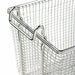 Heavy-duty deep frying basket with easy grip handle