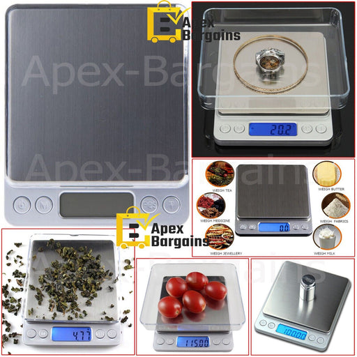 Back view of high-precision food jewellery weighing scale