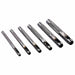 Complete set of 9 hollow punches for hole making in various materials