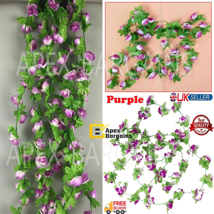 Artificial flower vine for home and garden decorations