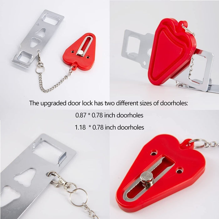 Portable safety door lock as a security helper for hotels and apartments