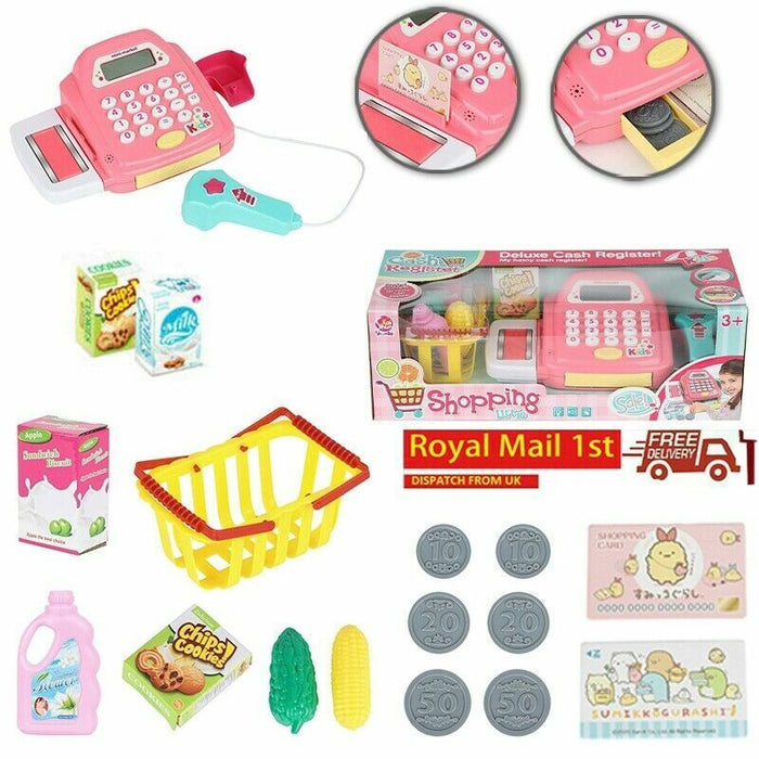 Kids Cash Register Toy Gift Set - Front View