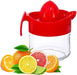 Manual lemon squeezer for citrus fruit juicing in the kitchen