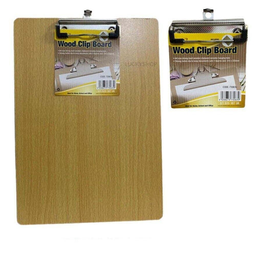 Lightweight wood clipboard suitable for office and school use