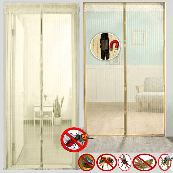 Magic Curtain Door Mesh can be compactly stored when not in use, folding up for easy storage