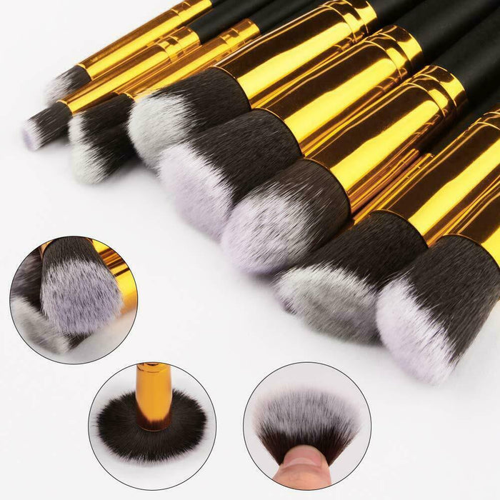 Makeup Brush Set - Cover and Conceal Hard-to-Reach Areas