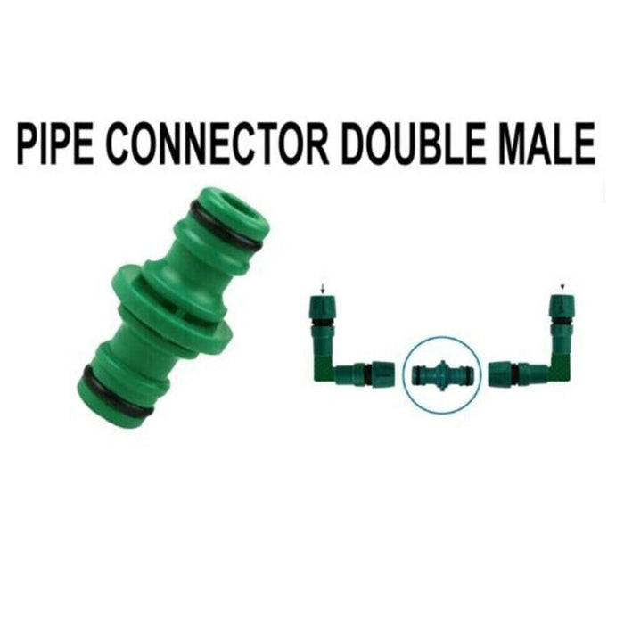 Male hose connector for extending hose reach