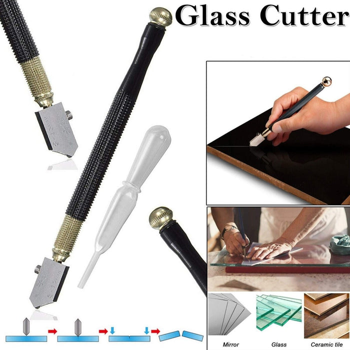 MAXPERKX Glass Cutter Oil Lubricated Cutting Cut Professional With Grip Carbide Precision Image 6