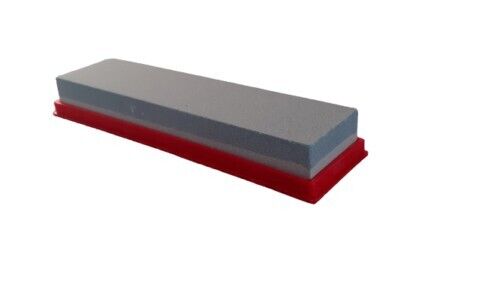 Close-up image of the medium 120 Grit side of the sharpening stone