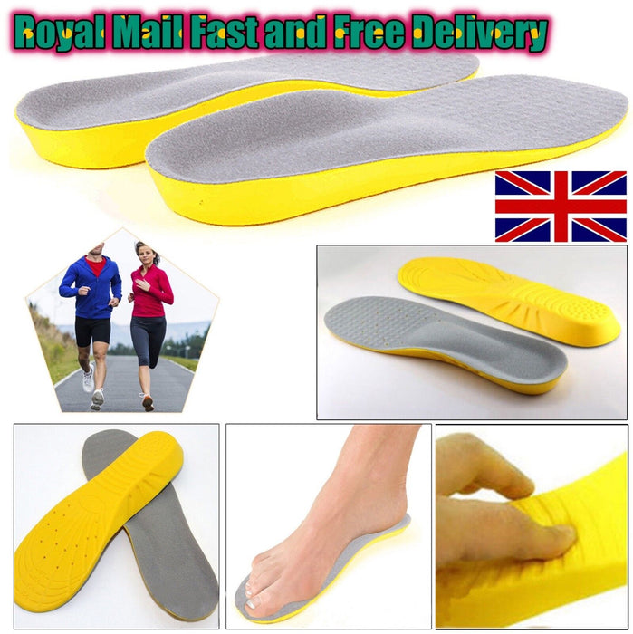  Memory Foam Shoe Insoles - Unisex Comfort and Support