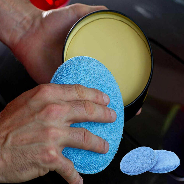 Microfiber Wax Applicator - 5 Inch Polishing Pad