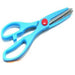 Multi-purpose stainless steel kitchen scissors for various household tasks