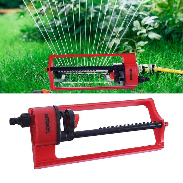 Oscillating Garden 15 Nozzle Jet Lawn Sprinkler Watering Hose Pipe Water Spray Image 1