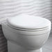  Plastic Fitting Hinges Included Toilet Seat - Easy to Install - Oval Shape