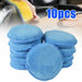 Set of 10 polishing pads for 5-inch wax application