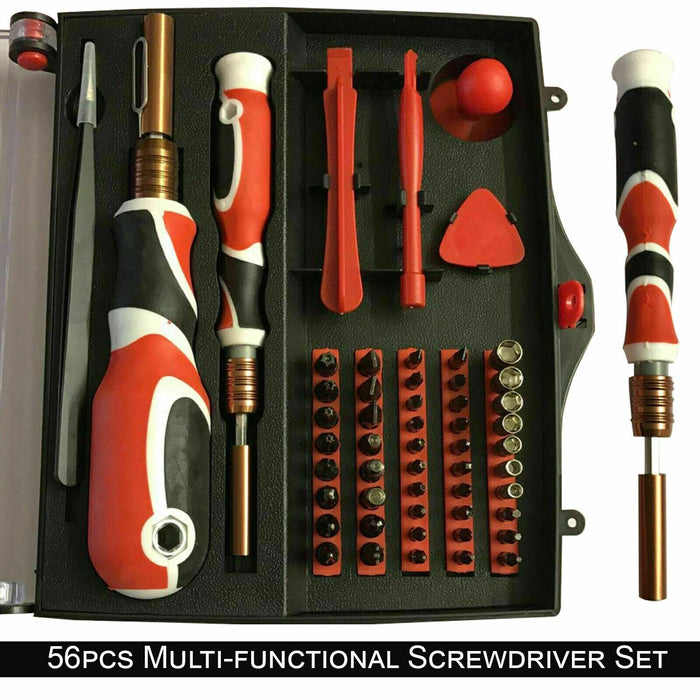 Precision screwdriver set with mini magnetic hex bits