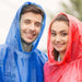 Image displaying individually wrapped rain ponchos for adults, highlighting their convenience