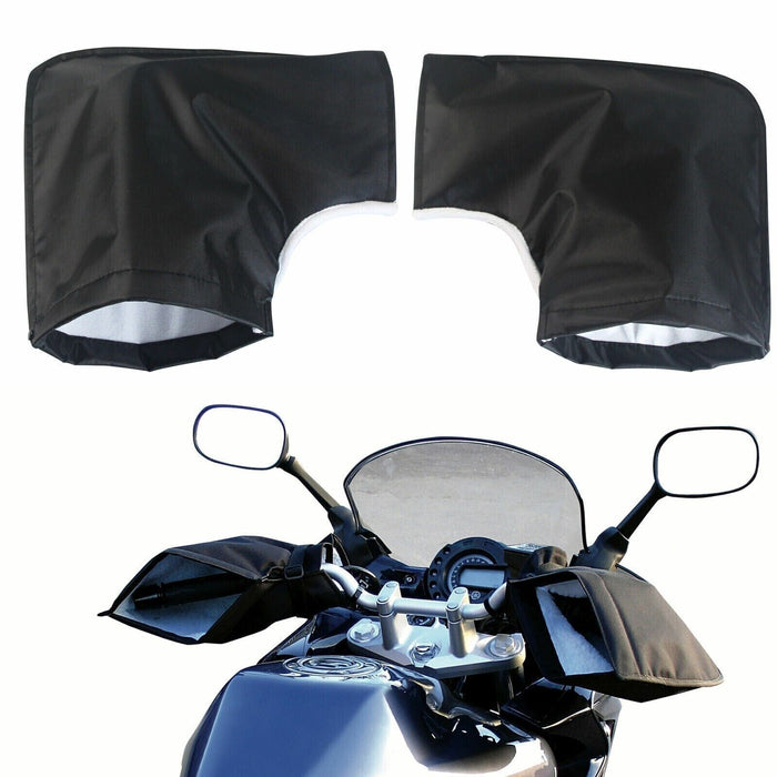 Rainproof Motorcycle Handlebar Muffs - Front View